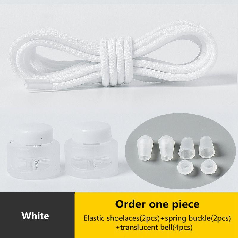 Elastic Round Lock Shoe Laces No Tie Shoelace Children's Sneakers Shoelaces Without Ties Kids Adult Laces for Shoes Shoestrings