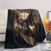 1Pc Cartoon Print Flannel Blanket, High Quality Comfortable for All Seasons, Home Decor, Warmth and Comfort, Perfect for Christmas Birthday Gift