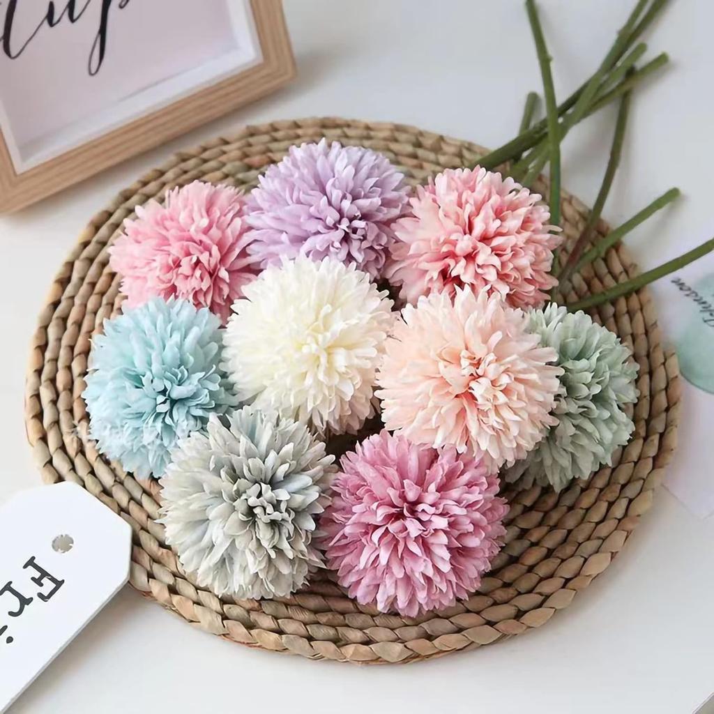 3/6Pc Hydrangea Artificial Flowers Bouquet Boho Home Bedroom Decor Wedding Decoration Craft Vases Flower Arrangement Accessories