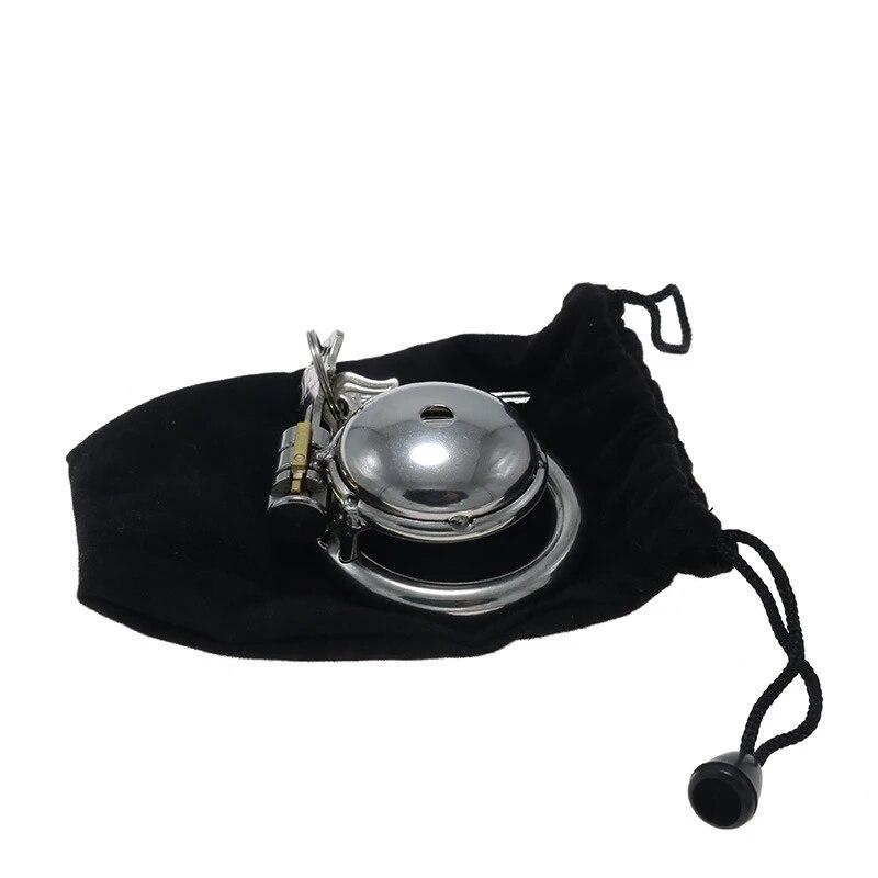 Stainless Steel CB Chastity Lock Penis Cage Slave Gay Adult Sex Toy Cock Rings Cuckold BDSM Ball Stretcher