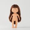24cm Girls Toy Curly Hair Bean Eye Vinyl Doll Dress Up Dark Skin Mia Potato Dolls Movable Action Figure Body Children Gift Poseable Articulated Scale