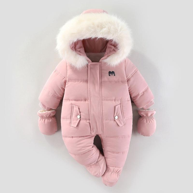 Winter Infant Baby Boys Girls Coat Warm Outwear Hooded Puffer Jacket Jumpsuit Fall Clothes