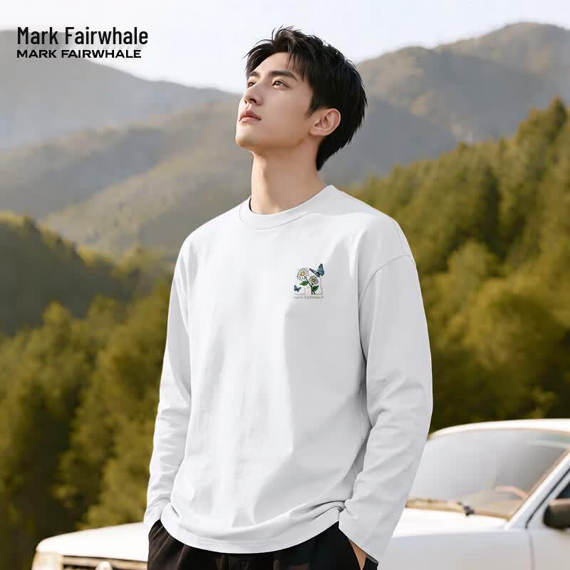 Mark Fairwhale Men's Pure Cotton Long Sleeve T-Shirt