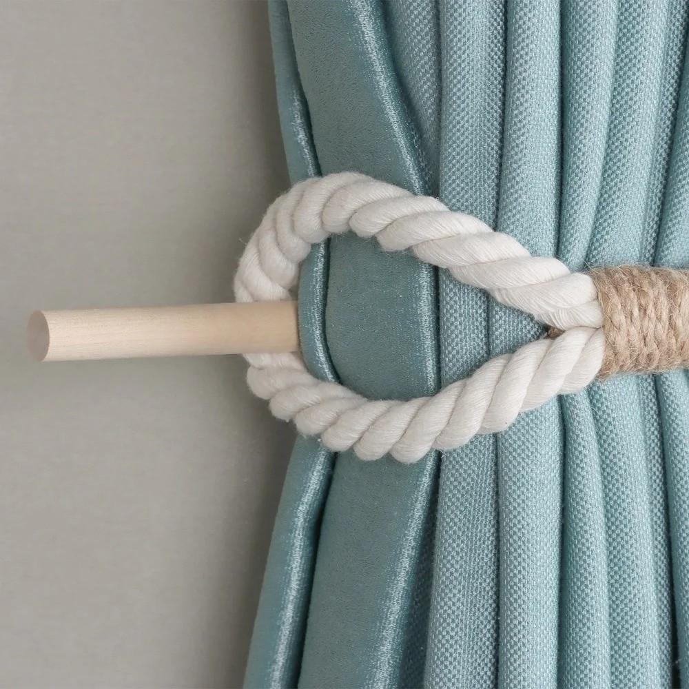 Handmade Curtain Tiebacks Simple Curtain Straps Easy Curtain Fixation Curtains Tie Rope  Apartment