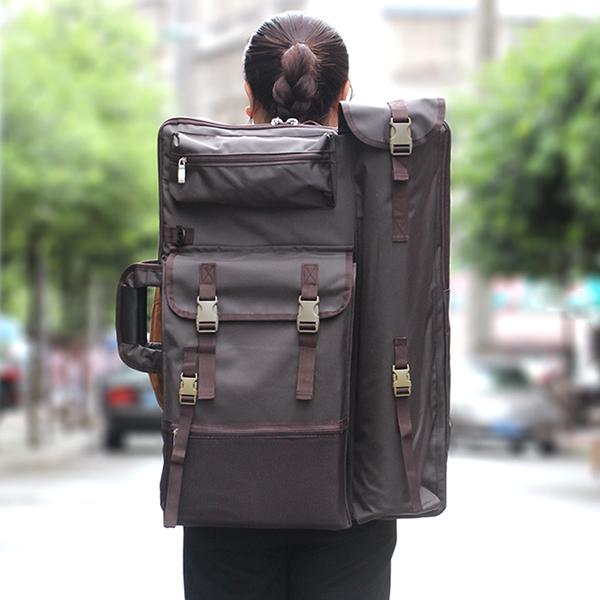 4K Rainproof Multifunctional Sketch Bag for A2 Boards - Coffee