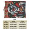 Art Crispies Terrifier Clown Blankets  Warm Novelty Plush Throw Blanket For Kids Living Room Flannel Bedspread Bed Cover