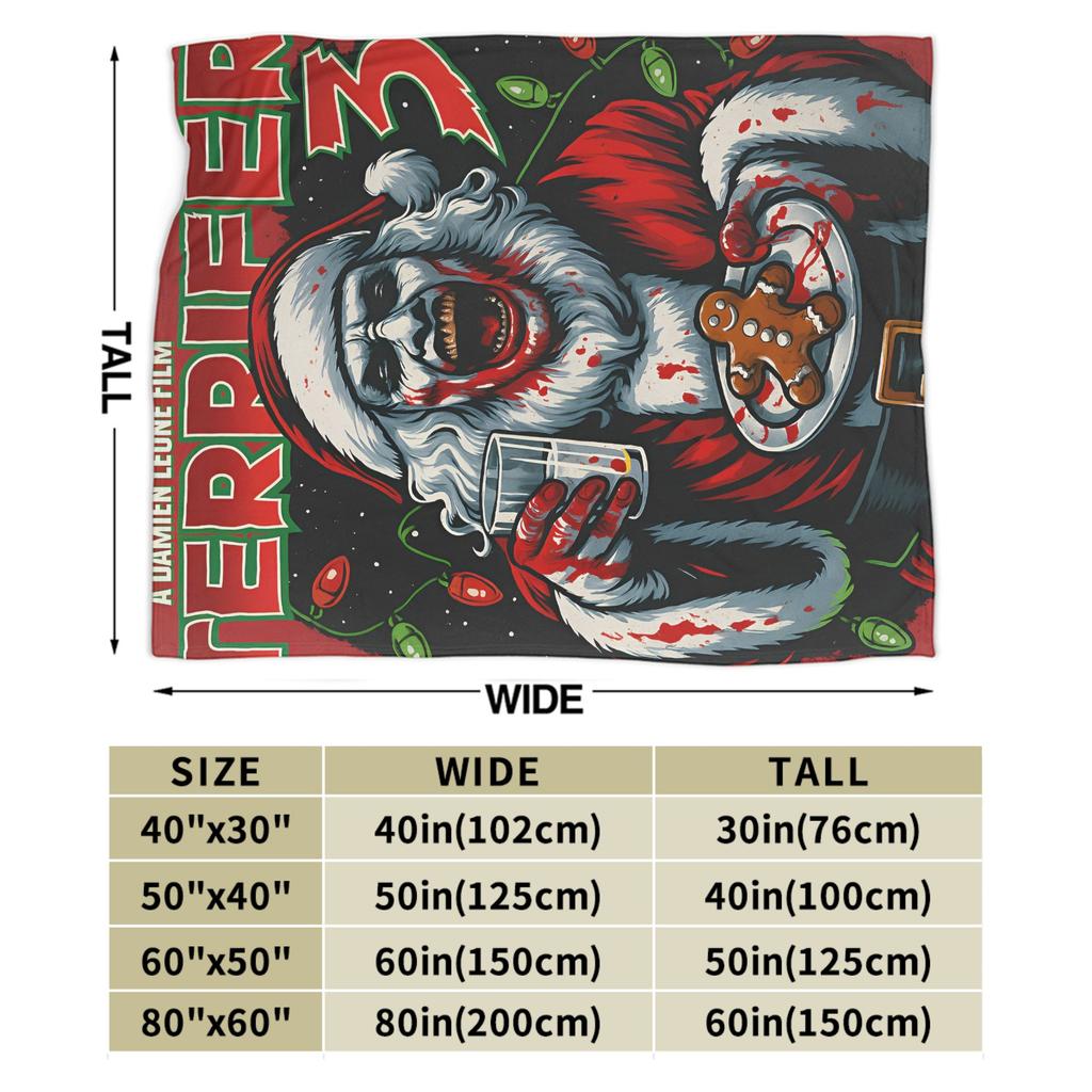 Art Crispies Terrifier Clown Blankets  Warm Novelty Plush Throw Blanket For Kids Living Room Flannel Bedspread Bed Cover