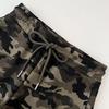 Pantaloncini Corti Caldi da Donna American Spicy Girl Camouflage Coulisse Vita Elastica Gamba Larga Linea A