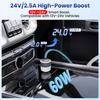 Starlink Mini Car Adapter 12V To 24V DC Step Up Converter with 60W Car Cigarette Lighter Adapter, Starlink Mini 12V Adapters Supports 16 AWG Official