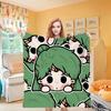 Moon Girl Knee Blanket Throw Winter Microfiber Oversized Baby Lightweight Flannel Fleece Bed Sofa Decoration