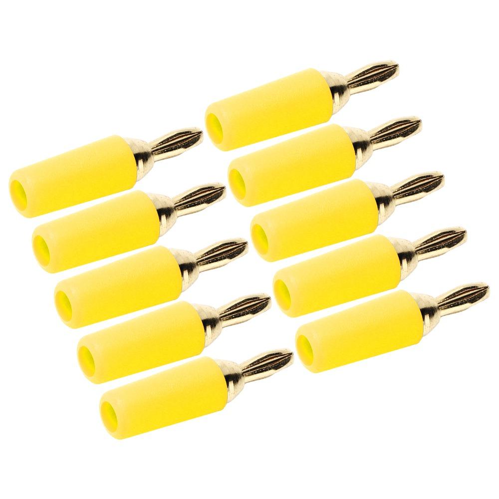 10 PCS 2.5mm Banana Plug Assortment 30VAC/60VDC 10A Speaker Plug  Connector  Wall Plates