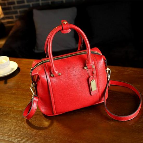 

Сумка-подушка из натуральной кожи Boston: Вместительная модная женская сумка 2023 года