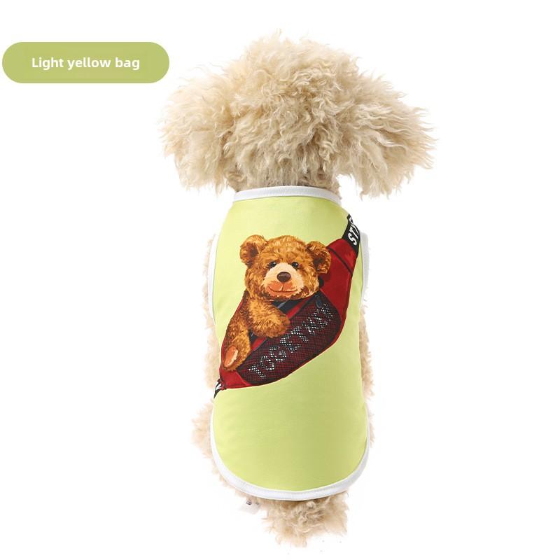 Kitten Dog Corgi Clothes Summer Ultra-thin Non-shedding Pet Clothes, Teddy Bear Pet Vest
