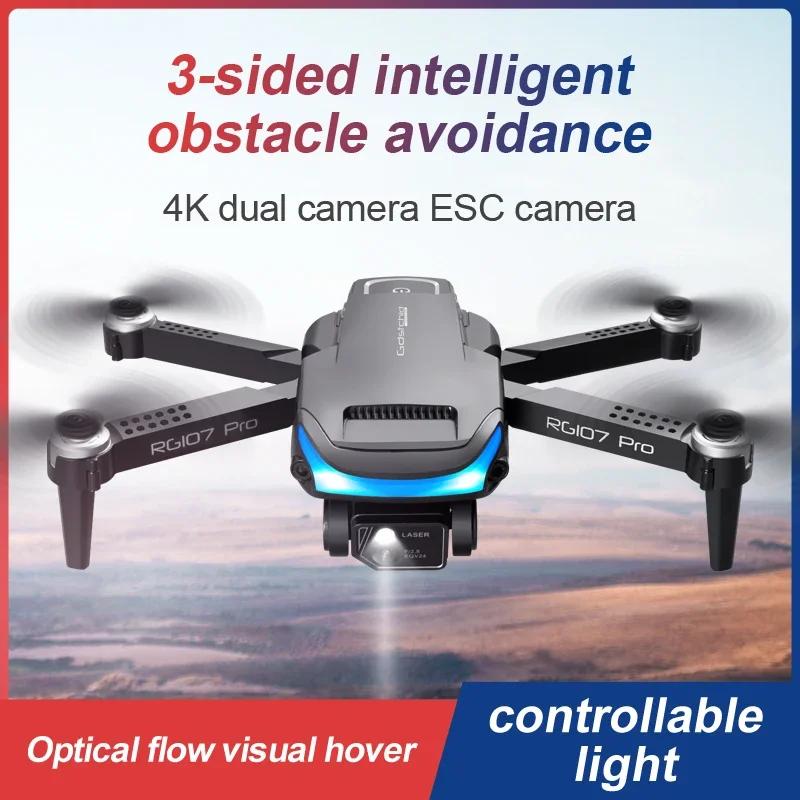 New RG107 PRO Drone 4K Professional Dual HD Camera FPV Mini Dron Aerial Photography Brushless Motor Foldable Quadcopter Toys