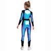 Kinder Halloween Außerirdischen Cosplay Overall: Langärmeliger Hochtaillierter Glänzender Metallischer Reißverschluss Sportlicher Body für Rollenspiele