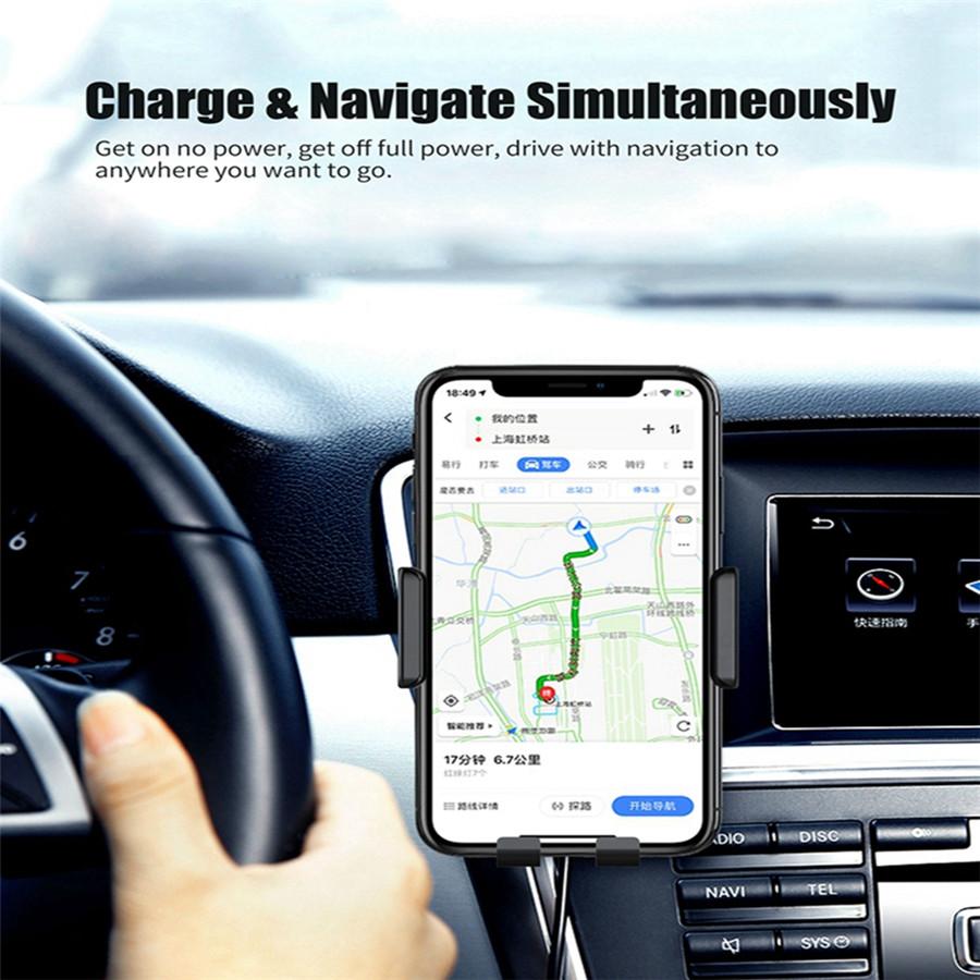 Car Wireless Fast Charger For Samsung iPhone