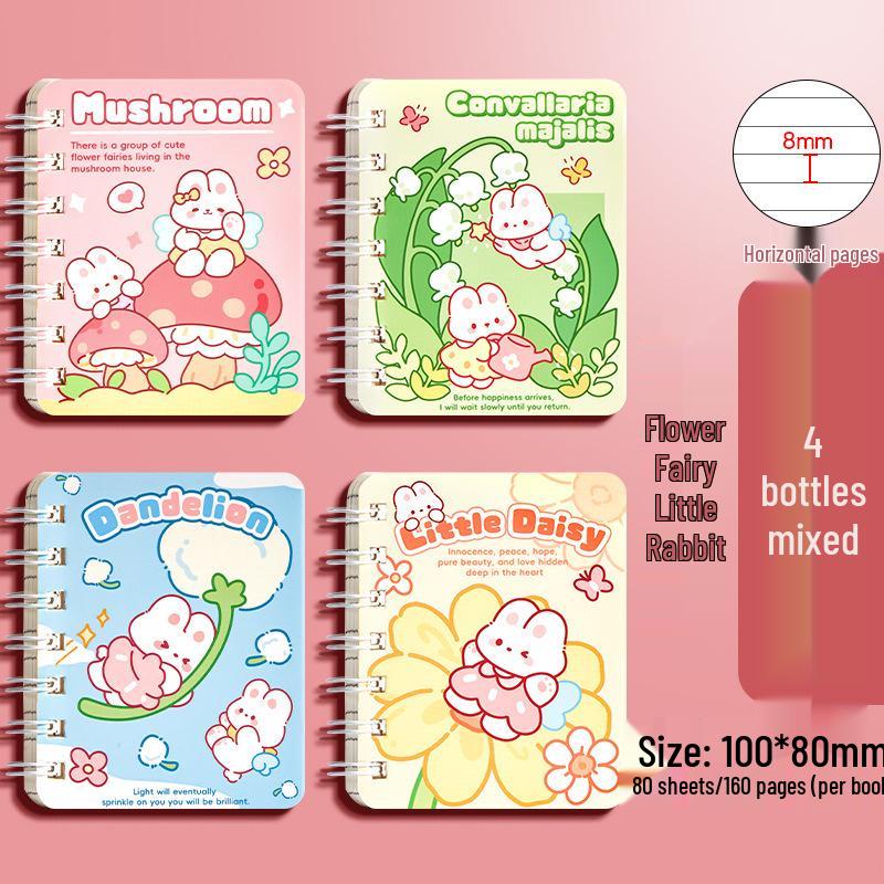 Capybara Cartoon Pocket Notebook for Primary Students - Cute, High-Value, Portable, Small Size