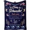 A Soft Flannel Blanket for Sisters, Perfect As a Commemorative Gift for The Sofa Or TV