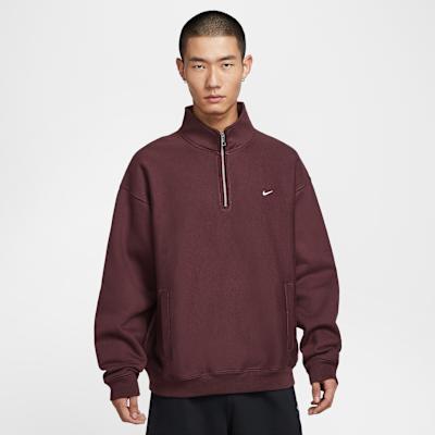 Nike Solo Swoosh Men s Fleece Quarter-Zip Top M