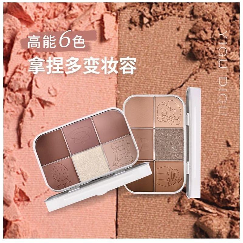 YIGU DIGU - Tea Party Series Metal Box Eyeshadow Palette #02