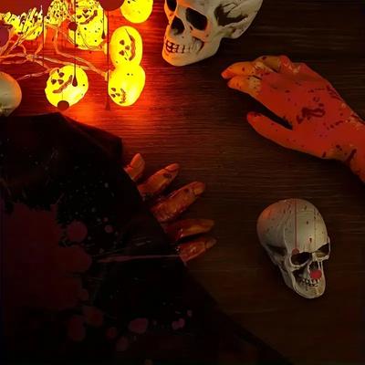 Horror Halloween Bloody Props, Simulated Human Body Parts, Severed Fingers, Bloody Eyeballs, Suitable for Haunted House Hallowee