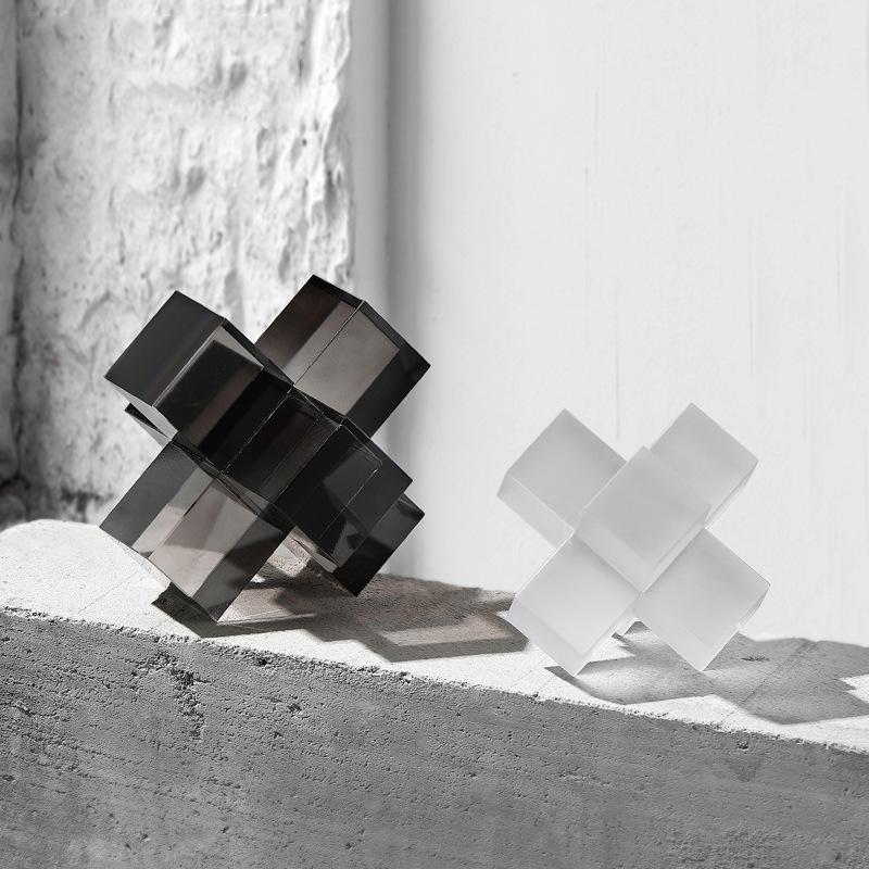 Ornamenti Scandinavi Eleganti a Forma di Croce Soggiorno Studio Stanza dei Modelli Tavolino Decorazione per la Casa Arte Creatività Durevole