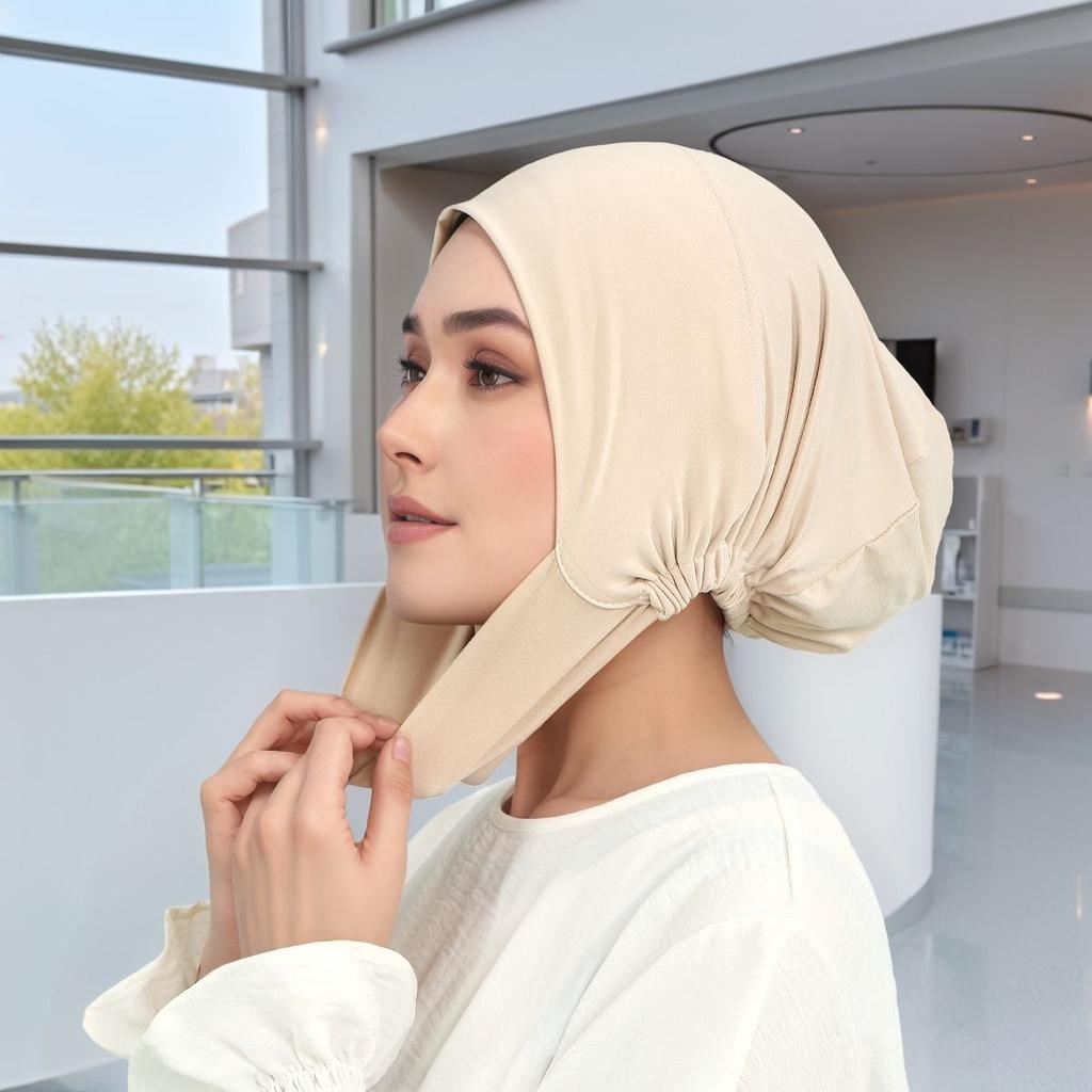 Jersey Inner Cap Hijab For Women Solid Underscarf Hijab Undercap Scarf Turban Hat Islamic Muslim Hijabs Ready To Wear Headcover