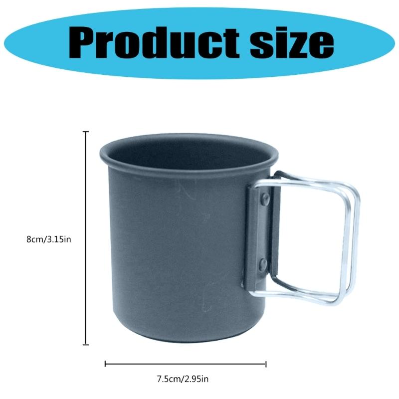 Durability Aluminum Alloys Cup Travelling Hand Brewed Coffees Cup Climbing Cup for Camping Hiking and Picnics