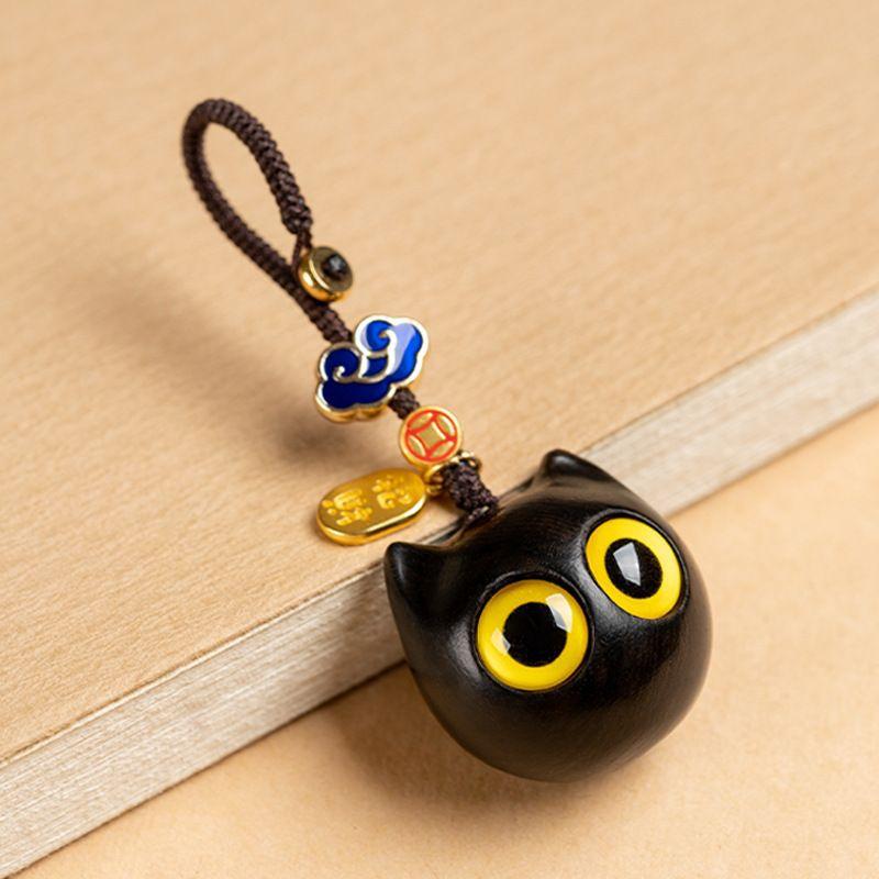 

Деревянный брелок для кошки Аниме Милый Цепочка для мобильного телефона Автомобильная деревянная подвеска Индивидуальный Креативный Милый Аксессуары для брелка