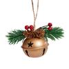 1/4Pcs Christmas Bells Easy Installation Lanyard Design Pine Cone Shape Xmas Bells Doors Windows Tree Decor