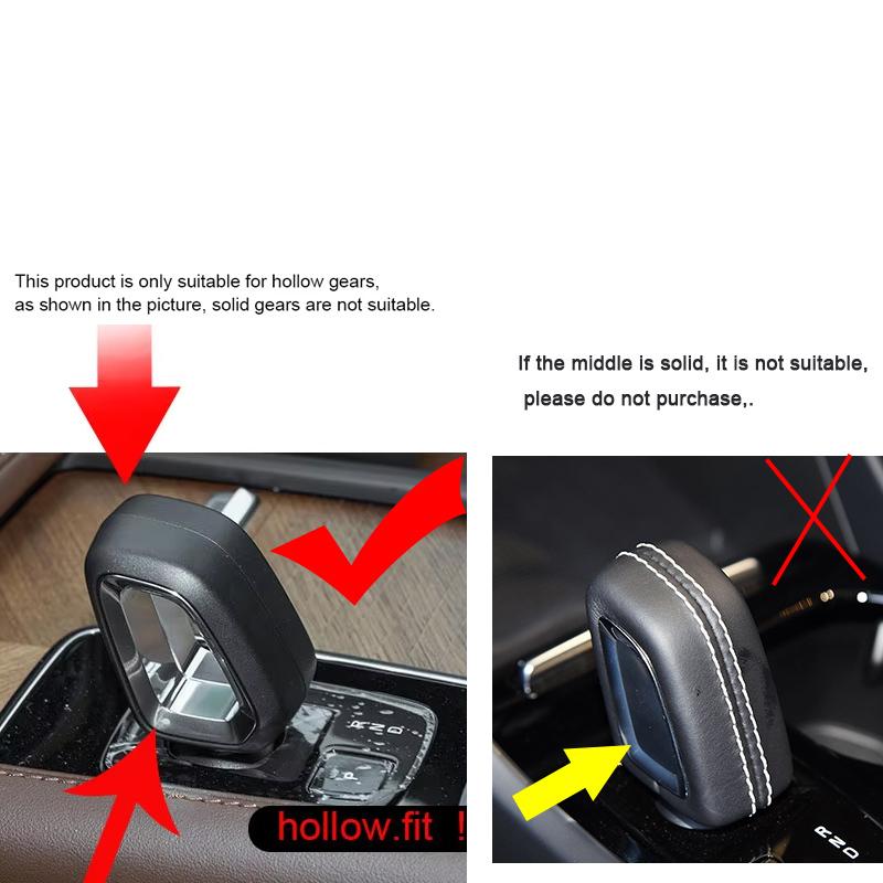 For Volvo XC60 XC90 S90 V90 S60 V60 XC40 C40 true carbon fiber gear shift handle decoration