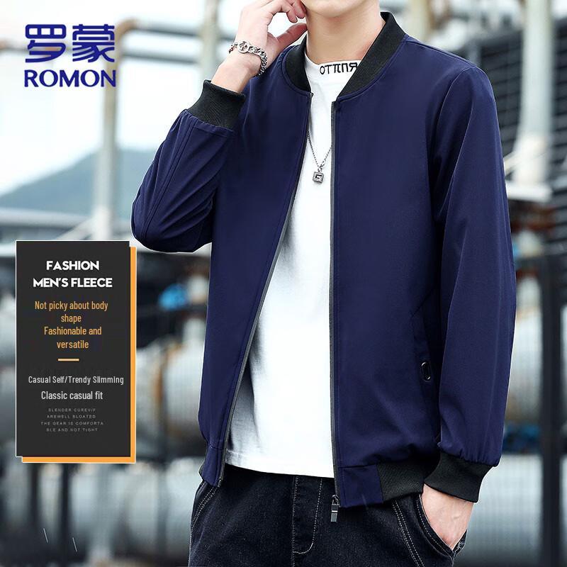 ROMON Men's Stand Collar Business Casual Autumn Jacket