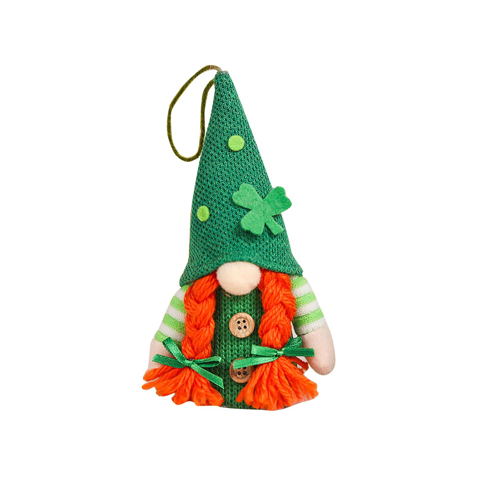 

Подсвеченные подвесные украшения в виде гномов ко Дню Святого Патрика, плюшевые шведские гномы One Size