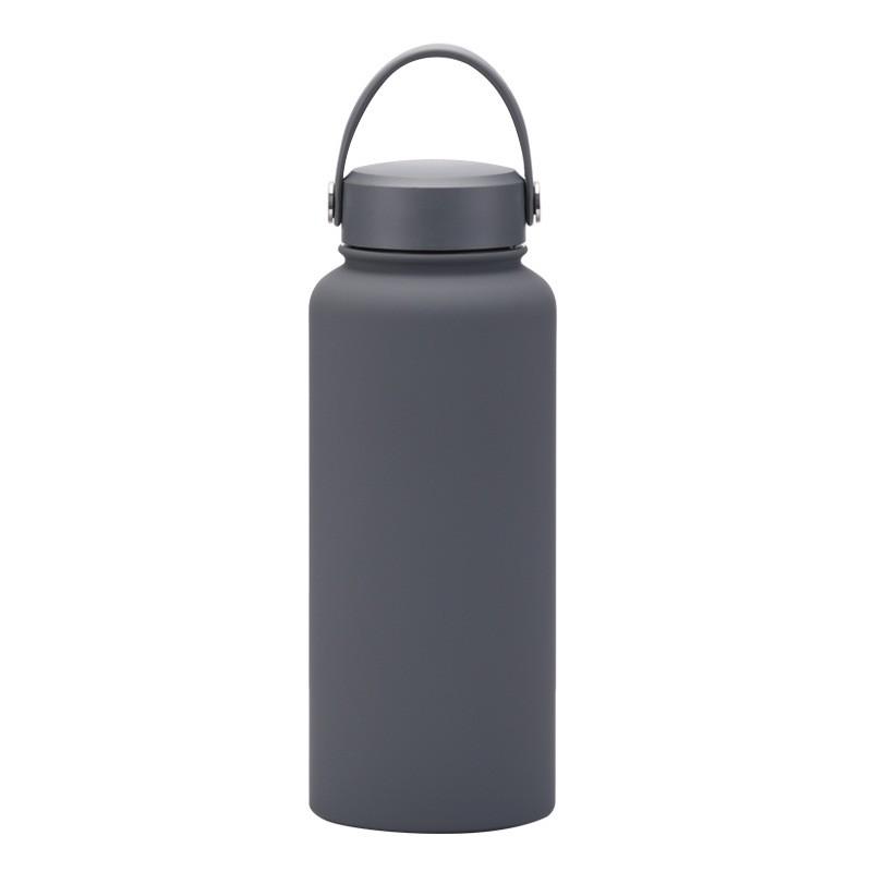 1L Stainless Steel Vacuum Insulated Water Bottle With Wide Mouth Portable Outdoor Sports Travel