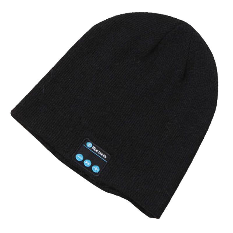 Soft Warm Beanie Hat Bluetooth Smart Cap With Wireless Headphone Set And Speaker Mic