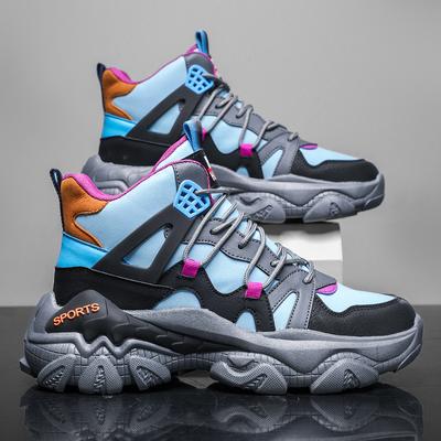 Scarpe da Passeggio Uomo High-top Invernali Comode Outdoor alla Moda Sneakers Stringate Piatte 2024 Nuove Scarpe da Tennis Uomo