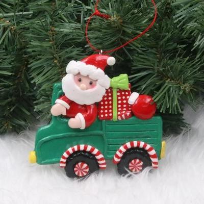 New Christmas Party Decoration Cartoon Pendants Santa Claus Snowman Reindeer In Car Xmas Tree Ornaments Home Party Decor Supply