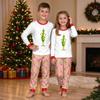 Christmas Print Round Neck Top and Jogger Pants Set 2 Piece Holiday Casual Outfit