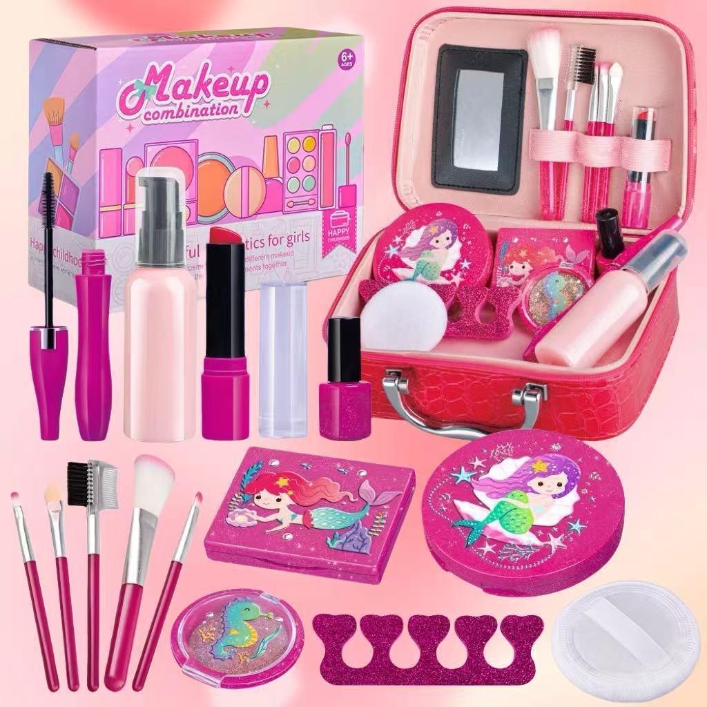 Simulační šperkovnice Dívčí hračka Roční dítě Hračka do domečku Kosmetická dárková krabička 10dílná sada na líčení