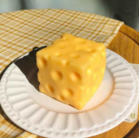 Extra Large Size Cheese Fidget Toy Slow Rebound Shapeable Venting Ball Realistic Giant Squeeze Toys Home Decorations For Adult