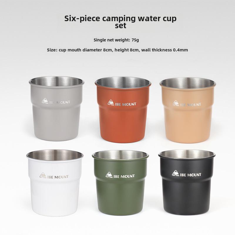 Mehrzweckbecher aus Edelstahl für den Außenbereich zum Campen, für Bier, Kaffee, Wasser und Getränke