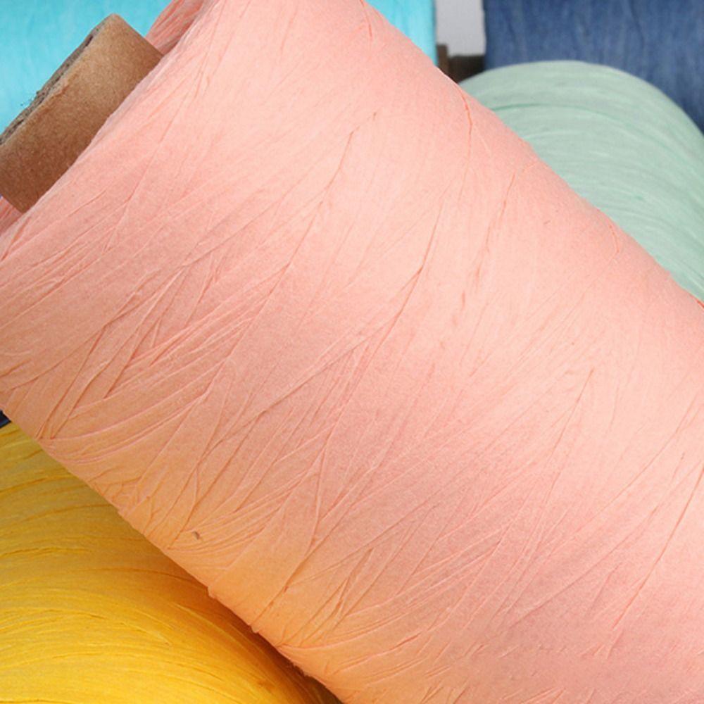Multicolour Raffia Straw Yarn DIY Packaging Tape New Gift Wrapping Rope  Knitting
