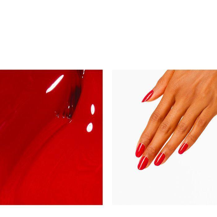 Vernis à ongles rouge OPI - Color So Hot It Berns - tenue 7 jours - 15ml