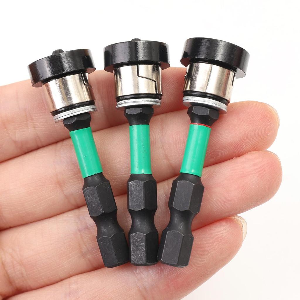 Magnetische Positionierschraubendreherbits Schlagbohrschrauber Gipskartonschrauben-Setzbits PH2 Sechskantschaft Lokalisierender Schraubenkopf Bohrerwerkzeuge