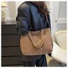 Casual Large Capacity Solid Color Tote Bag Hundred Shoulder Tote Crossbody Bag