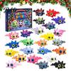 Cute Desk Decorations Axolotl Advent Calendar 2026, 3D Printed Jointed Flexible Toys, 24 Days TPR Animal Party Favors Christmas Countdown with