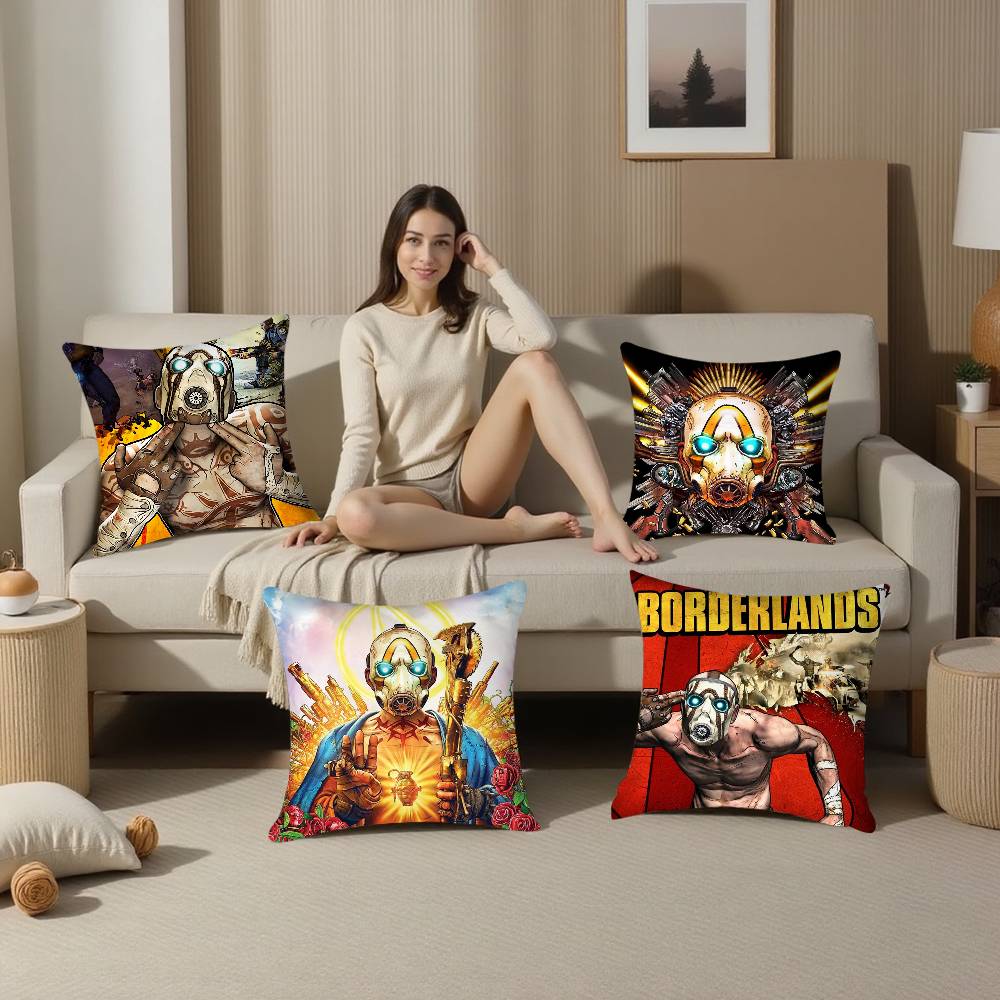 B-Borderlands Game Pillow Case Plush Fabric Soft  Pillowcase Double Sided Print Cushion Cover Household Gifts
