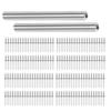 100/200Pcs Double-Head Seamless Installation Nail With Sleeve Carbon Nails Steel Thread Hardwar N6D6