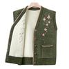 Senior Mothers In Autumn and Winter Fashionable Sweater Vest Plus Velvet Warm Knitted Jacket Middle-aged and Elderly Vest Elderly Vest Elderly Vest