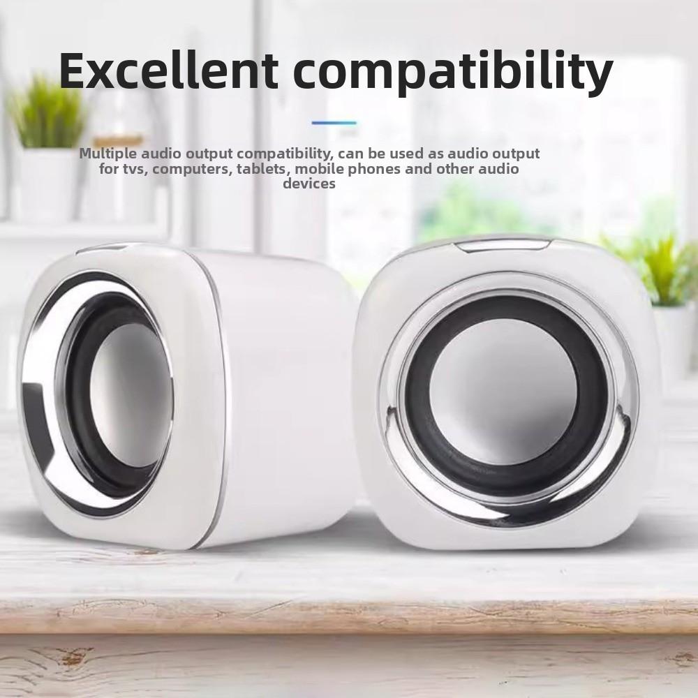 3.5mm Speaker Wired High Volume Stereo Mini Speaker Birthday Gift Wired Small Speaker Home Party